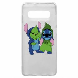 Чехол для Samsung S10+ Гринч и Стич - PrintSalon