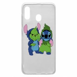 Чехол для Samsung A30 Гринч и Стич - PrintSalon