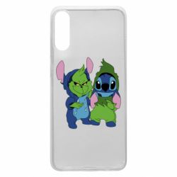 Чехол для Samsung A70 Гринч и Стич - PrintSalon