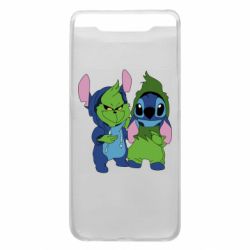 Чехол для Samsung A80 Гринч и Стич - PrintSalon