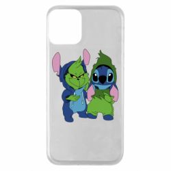 Чехол для iPhone 11 Гринч и Стич - PrintSalon