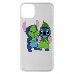 Чехол для iPhone 11 Pro Max Гринч и Стич - PrintSalon