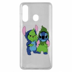 Чехол для Samsung M40 Гринч и Стич - PrintSalon