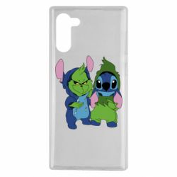 Чехол для Samsung Note 10 Гринч и Стич - PrintSalon