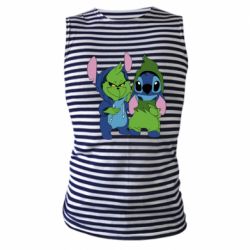 Майка-тельняшка Гринч и Стич - PrintSalon