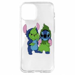 Чехол для iPhone 12 mini Гринч и Стич - PrintSalon
