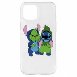 Чехол для iPhone 12 Pro Max Гринч и Стич - PrintSalon