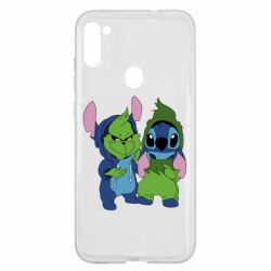 Чехол для Samsung A11/M11 Гринч и Стич - PrintSalon
