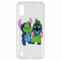 Чехол для Samsung A01/M01 Гринч и Стич - PrintSalon