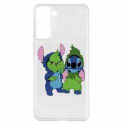 Чехол для Samsung S21+ Гринч и Стич - PrintSalon