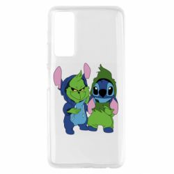 Чехол для Huawei P Smart 2021 Гринч и Стич - PrintSalon