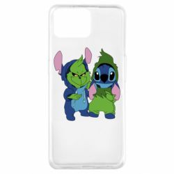 Чехол для Oppo A73 Гринч и Стич - PrintSalon