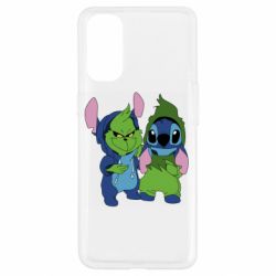 Чехол для Oppo Reno 4 Гринч и Стич - PrintSalon