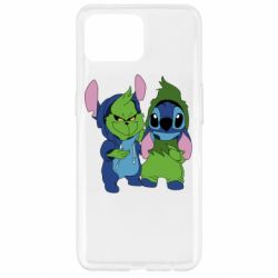 Чехол для Oppo Reno 4 Lite Гринч и Стич - PrintSalon