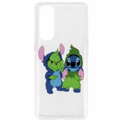 Чехол для Oppo Reno 4 Pro Гринч и Стич - PrintSalon