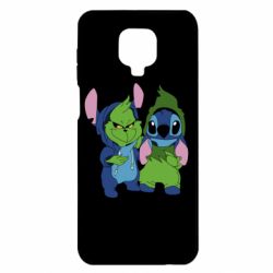 Чехол для Xiaomi Redmi Note 9S/9Pro/9Pro Max Гринч и Стич - PrintSalon