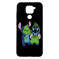 Чехол для Xiaomi Redmi Note 9/Redmi 10X Гринч и Стич - PrintSalon