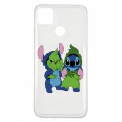 Чехол для Xiaomi Redmi 9c Гринч и Стич - PrintSalon