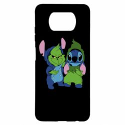 Чехол для Xiaomi Poco X3 Гринч и Стич - PrintSalon