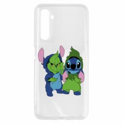 Чехол для Realme 6 Гринч и Стич - PrintSalon