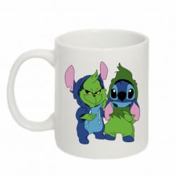 Чашка 320ml Гринч и Стич