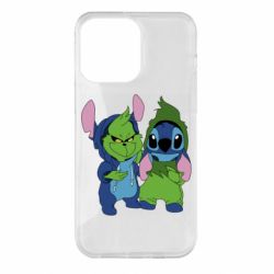 Чехол для iPhone 14 Pro Max Гринч и Стич - PrintSalon