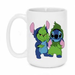 Чашка 420ml Гринч и Стич - PrintSalon