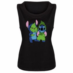 Женская майка Гринч и Стич - PrintSalon