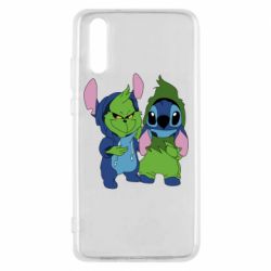 Чехол для Huawei P20 Гринч и Стич - PrintSalon