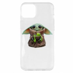Чехол для iPhone 14 Plus Grogu and Kermit - PrintSalon