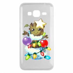 Чехол для Samsung J3 2016 Groot in the garland - PrintSalon