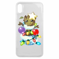 Чехол для iPhone Xs Max Groot in the garland - PrintSalon