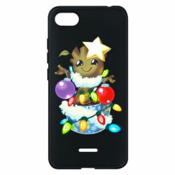 Чехол для Xiaomi Redmi 6A Groot in the garland - PrintSalon