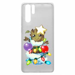 Чехол для Huawei P30 Pro Groot in the garland - PrintSalon