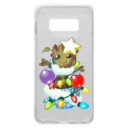 Чехол для Samsung S10e Groot in the garland - PrintSalon