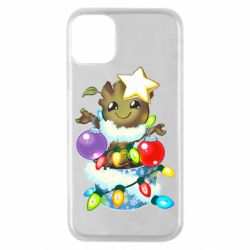 Чехол для iPhone 11 Pro Groot in the garland - PrintSalon