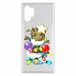 Чехол для Samsung Note 10 Plus Groot in the garland - PrintSalon