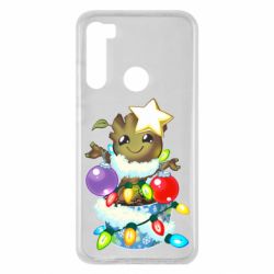 Чехол для Xiaomi Redmi Note 8 Groot in the garland - PrintSalon