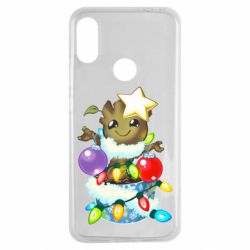 Чехол для Xiaomi Redmi Note 7 Groot in the garland - PrintSalon