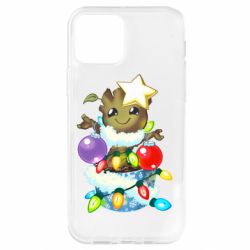 Чехол для iPhone 12 Groot in the garland - PrintSalon