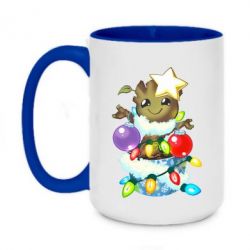 Чашка двухцветная 420ml Groot in the garland - PrintSalon