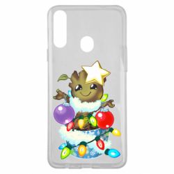 Чехол для Samsung A20s Groot in the garland - PrintSalon