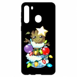 Чехол для Samsung A21 Groot in the garland - PrintSalon