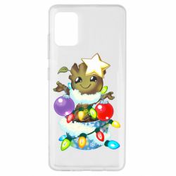 Чехол для Samsung A51 Groot in the garland - PrintSalon