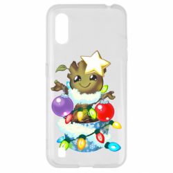 Чехол для Samsung A01/M01 Groot in the garland - PrintSalon