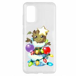 Чехол для Samsung S20 Groot in the garland - PrintSalon