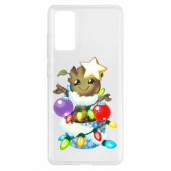 Чехол для Samsung S20 FE Groot in the garland - PrintSalon