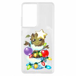 Чехол для Samsung S21 Ultra Groot in the garland - PrintSalon