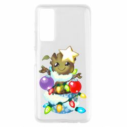 Чехол для Huawei P Smart 2021 Groot in the garland - PrintSalon