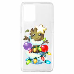 Чехол для Oppo A74 4G Groot in the garland - PrintSalon